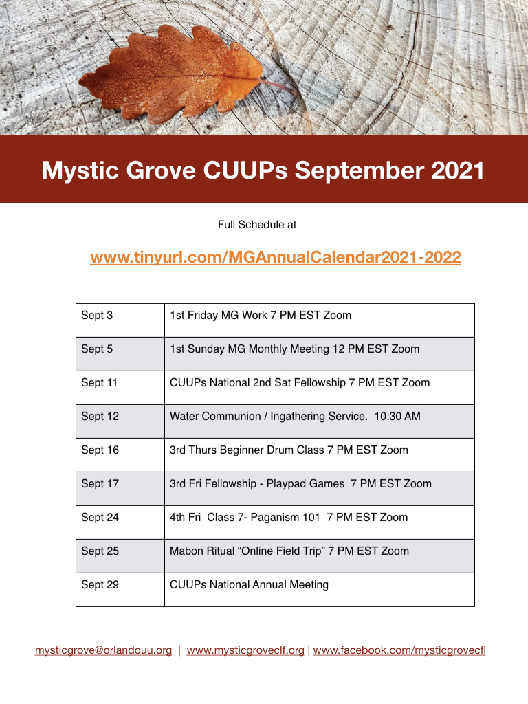 2021-09 Sept Monthly Event Sheet